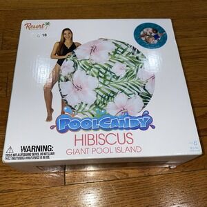 Pool candy resort‎ collection hibiscus giant pool island float NIB